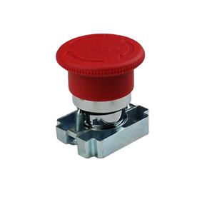 PUSH BUTTON EMERGENCY OFF SWITCH - 22.5MM PANEL MOUNT