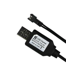 4.8V BATTERY USB CHARGER CABLE WITH SM PLUG FOR RC CAR TOYS VEHICLE NI-MH NI CD BATTERY 
