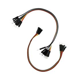 MALE TO MALE AND FEMALE TO MALE JUMPER WIRES COMBO (SET OF 10+10)