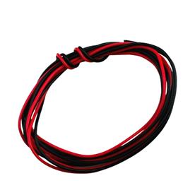 23AWG SINGLE STRAND BREADBOARD CONNECTING WIRE (BLACK AND RED - 1+1 METER) 
